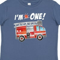 Inktastic Ja sam vatrogasno 1. rođendanski poklon dječak ili majica za bebe djevojke