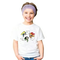 PowerPuff Girls Retro tiskali su dječji majica crtani dječji tee kostim za djecu kratki čahure