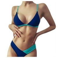 Žene kupaći kostim Jedan visoki kontrastni gradijent Split Bikini za žene