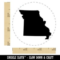 Missouri State Silhouette Samo-inking gumena mastilica za mastilo - plava mastila - mala
