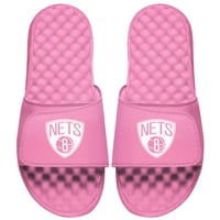 Ženska Islide Pink Bruklyn Nets Približno logo Klizni sandale