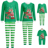 Ženska božićna pidžama otporna na plamen PJS Početna Xmas PJS set za djecu za odrasle djece
