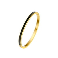 Toyella epoksidni nakit dame zlatno od nehrđajućeg čelika narukvica zlato crna