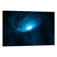 Icancas daleta Galaxy Quasar 3C Galerija zamotana platna Art Print od evropske južne opservatorije