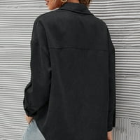 Aststylish ženske košulje za košulje Ležerne prilike dugih rukava dolje Bluzes Top, m, G101769