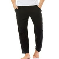Leuncelu casual pantalone za muškarce lagane hlače od pune boje hlače labave vrećaste hlače sa džepovima