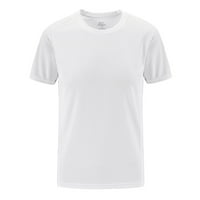 Muška majica kratkih rukava Brzi suhi atletski trčanje Ribolov TOP TEE Performance košulje Bijeli XXXXXL
