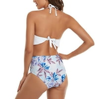 TOYFUNNY Ženski tiskani dvodijelni kupaći kupaći kostimi Monokini kupaći kupaći kostimi