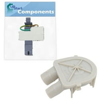 Zamjena preklopne pumpe za pranje i perilice za whirlpool 8TLSQ8533LT - kompatibilan sa WP poklopcem i WP Water Clamp Clamp Cumply - Upstart Components Brend