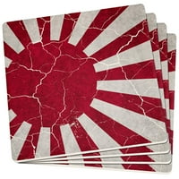Nevolje japansko rastuće zastava zastava Sunca Square Square Sandstone