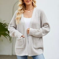 Dugi kardigani za žene Nova srednja dužina Slouchy pleteni džemper Cardigan ženske košulje na klirensu