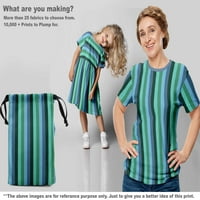 Onuone pamučne svilene prašnjave plave tkanine Stripes Quilting potrošni materijal Ispisuje šivanje