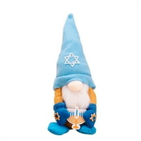 Rođendanski ukrasi Hanukkah patuljački lutka Plišani desktop Ornament DWarf Home Dekoracija za odmor