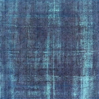 Ahgly Company u zatvorenom kvadratnu orijentalne tirkizne plave industrijske prostirke, 8 'kvadrat