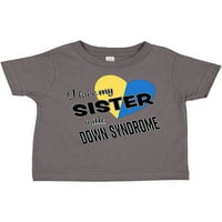 Inktastic Volim svoju sestru s Downovim sindromom poklon dječaka majica ili majica mališana