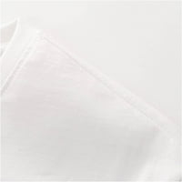 DanceeMangoo Unizirane kratke rukave Ljetna majica za žene Anime Kawaii Tees Y2K Vintage Streetwear
