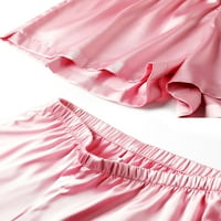 Ženska pidžama seksi seksi satena svilena kamisole za spavanje donje rublje CAMI kratke hlače set noćni