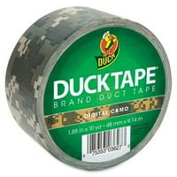 Duck marke marke tiskana dizajna boja kaseta od kanala 1,88 širina ft dužina - rola - camo