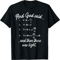 Bog je rekao Maxwell jednadžba fizika Isus Christian Nerd poklon majica