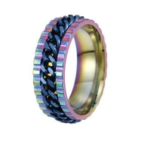 SkPabo Podesivi prsten za prsten za prsten za kćerku Prsten sa perlama Spinners Prsten poklon za žene