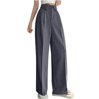 Voncos casual pantalone za žene na prodaju - Plus size čvrste boje visoke struke Trčevi lagani hlače
