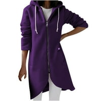 Ljetna ušteda odjeća Loopsun Ženske zimske kapute, ženska dukserica s dugim rukavima, dugim rukavima