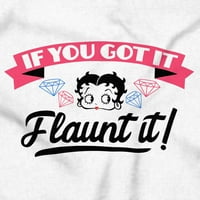 Betty Boop ako ga imaš flaunt it ženska grafička majica Tees Brisco Brends L