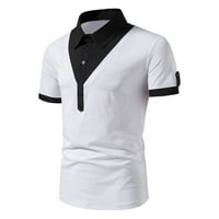 Proljetni vrhovi bijele majice za muškarce Ležerne prilike, pulover s kratkim rukavima, majica za muškarce