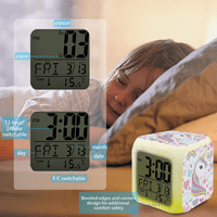 Digitalni budilnik LED digitalni alarma Budilica Jednostavna podešavanja Cube Buđenje satovi sa obostranim