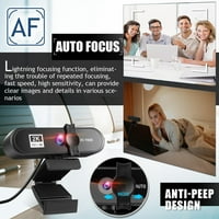 1080p 2K USB web kamera Automatsko fokusiranje sa poklopom privatnosti u stativu za laptop radne površine