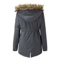 FZM zimski kaputi za žene ženske tople kapute jakne od kapuljača 'obložen rovov zimski kaputi