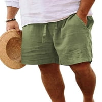 HAITE MAN Ljetne kratke hlače Solidne dno boje Srednja struka Plaža Hratke Workout Beach odjeća Sportska