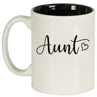 Teta sa srcem keramičkim šalicom za kafu poklon čaj za nju, sestru, ženu, žene, najbolji prijatelj,