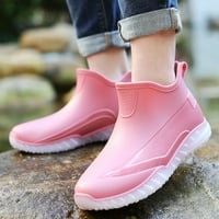 Fabiurt ženske cipele za kišu Udobne svjetlosne kišne čizme za ljuljanje zrakoplovnih kiša, crvena