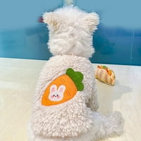 Džemper za pse toplo nejasno od runovog kaputa štene zimska odjeća Mala pas hladna odjeća za odjeću