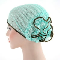 Guvpev za žene muslimanska šešir za kapu za kapu chemo kape za gubitak kose Šal zamotavanje - zelena,