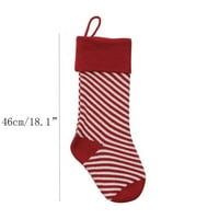Heiheiup Božićni ukrasi Božićne čarape poklon torba Dječji bomboni zatvoreni božićni čarapi poklon za