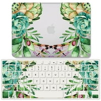Catxq za MacBook Pro Cvijet Garland Clear Case sa poklopcem tastature - A