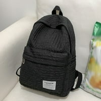 Ženska ruksaka nagledne jednostavne putne knjigovodbene torbe za vanjski sportski ruksak, crni