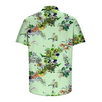 Ernkv muške slobodne košulje moda modna kuća za odmor cvjetni tiskani tines ljetne kratke rukave majice
