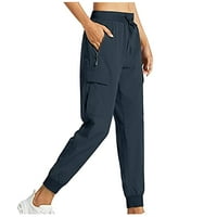 Radno jogging hlače Pješačke hlače Ženske malene pantalone najlon brzo suhi sport Fitness Leisure Vanjske joge hlače