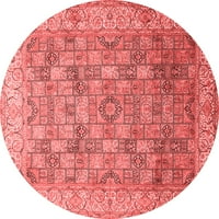 Ahgly Company u zatvorenom okruglom perzijskim crvenim tradicionalnim prostirkama, 7 'runda