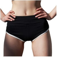 DTIDTPE kratke hlače za žene, ženska solidna boja elastična band sportski trčanje fitnes slobodno vrijeme