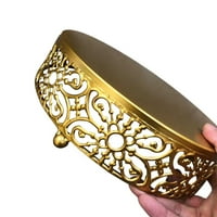 Zlato kovano od kovača koji se može koristiti za višekratnu upotrebu Cupcake Desert Držač zlatni kolač