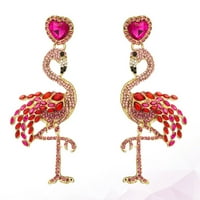 Par minđuše u obliku flaminga stilski eurdrop uši za uši casual nakit za zabavu za žene za žene dame