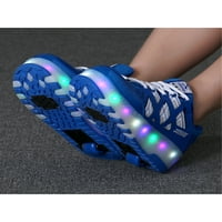Woobling Girls Boys Tenisice Automatski valjak za klizanje LED klizač za cipele za šetnju cipelama s