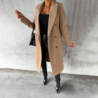 Clearsance YoHome Ženski vrhovi ženske modne jesen i zimske labave ležerne dugih rukava Tweed Jacket