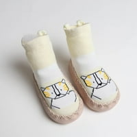 Djevojci djevojke cipele s čarapama za čarape Toddler Mekani potplat toddler crtani životinjski ispis