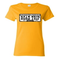Wild Bobby Službena košulja putnika Retro crno-bijela humor Ženska grafička majica, zlato, xx-velika