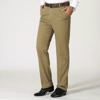 Rovga muške hlače casual pune boje tanke hlače labave ležerne hlače